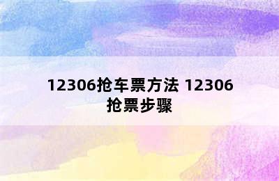 12306抢车票方法 12306抢票步骤